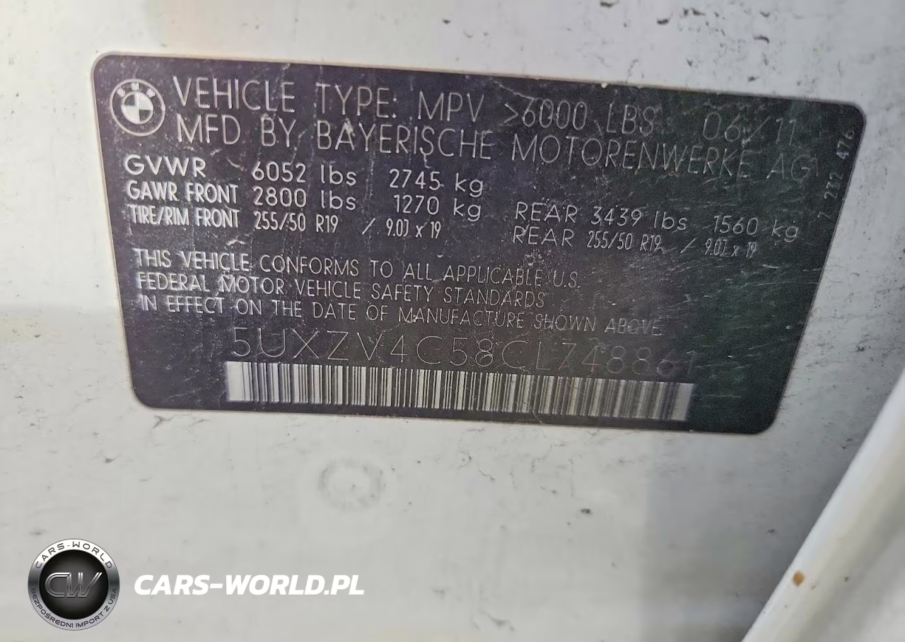 2012 BMW X5 xDrive35I VIN:5UXZV4C58CL748861 - 13