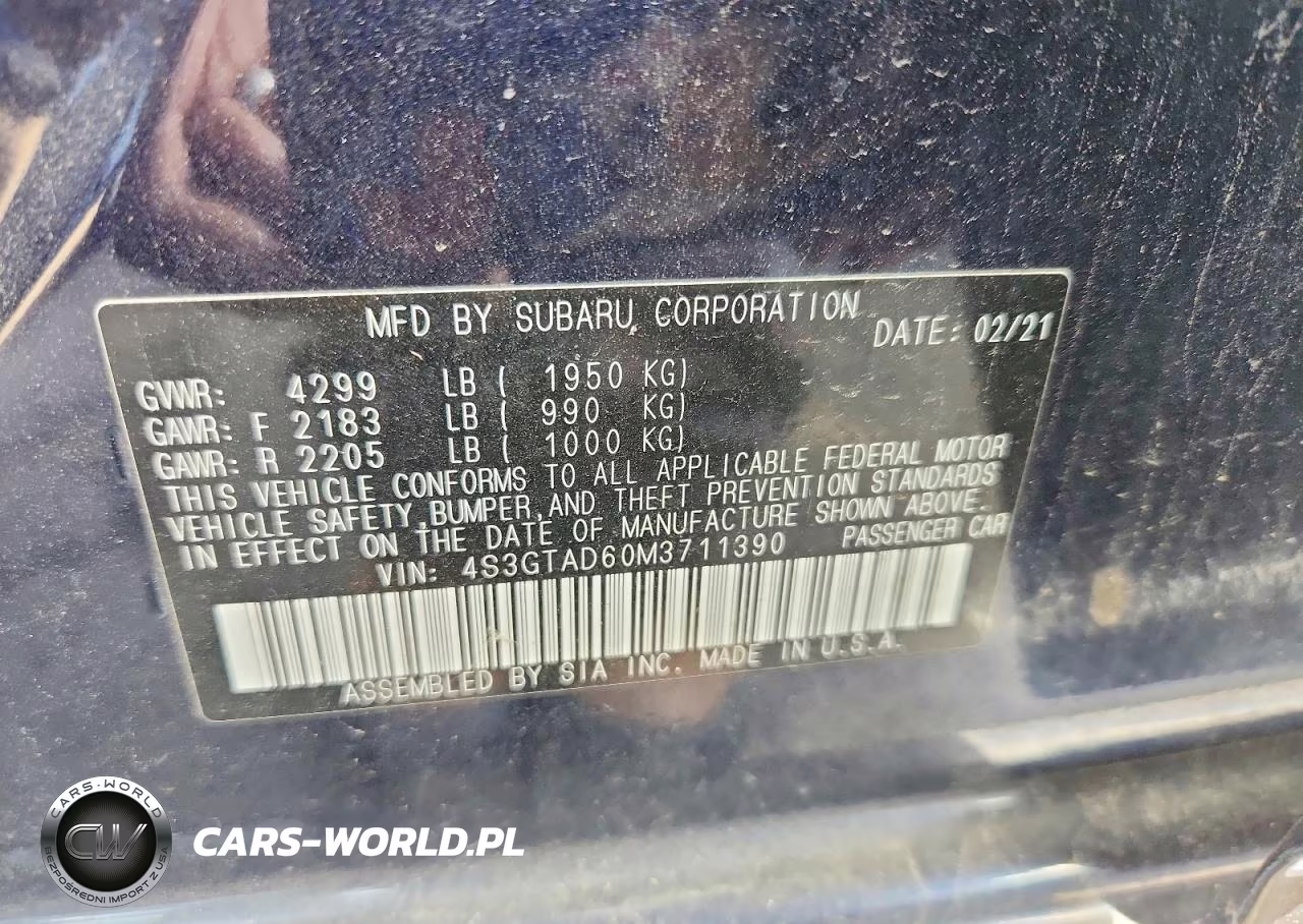 2021 Subaru Impreza Premium VIN:4S3GTAD60M3711390 - 13