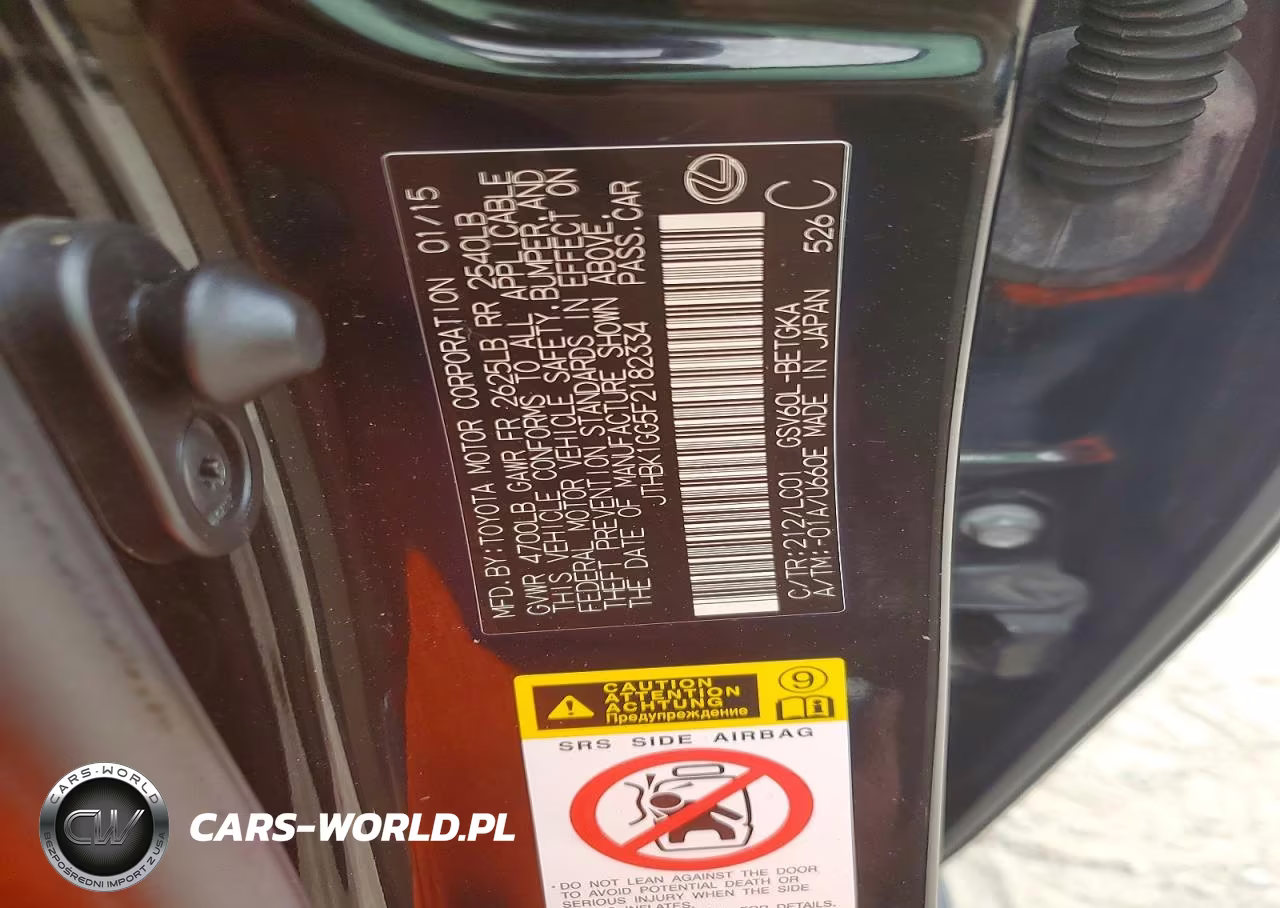 2015 Lexus Es 350 VIN:JTHBK1GG5F2182334 - 13