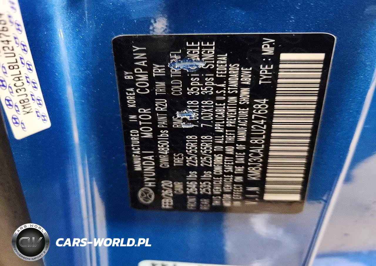 2020 Hyundai Tucson Ultimate VIN:KM8J3CAL8LU247684 - 12