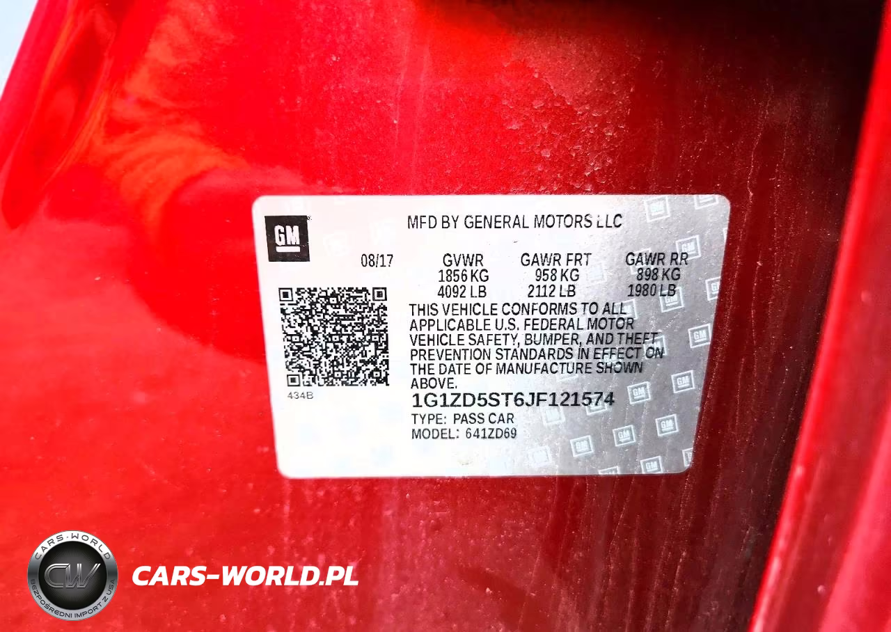 2018 Chevrolet Malibu Lt VIN:1G1ZD5ST6JF121574 - 12