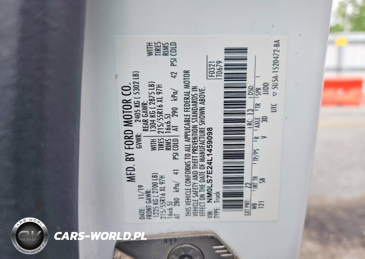 2020 Ford Transit Connect Xl VIN:NM0LS7E24L1459098 - 13
