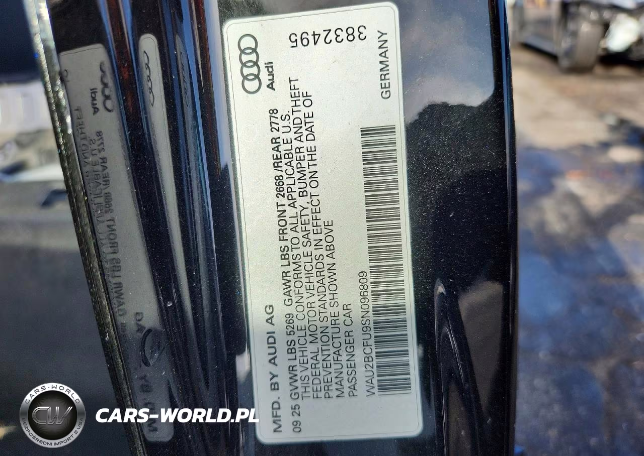 2025 Audi A5 Premium Plus VIN:WAU2BCFU9SN096809 - 12