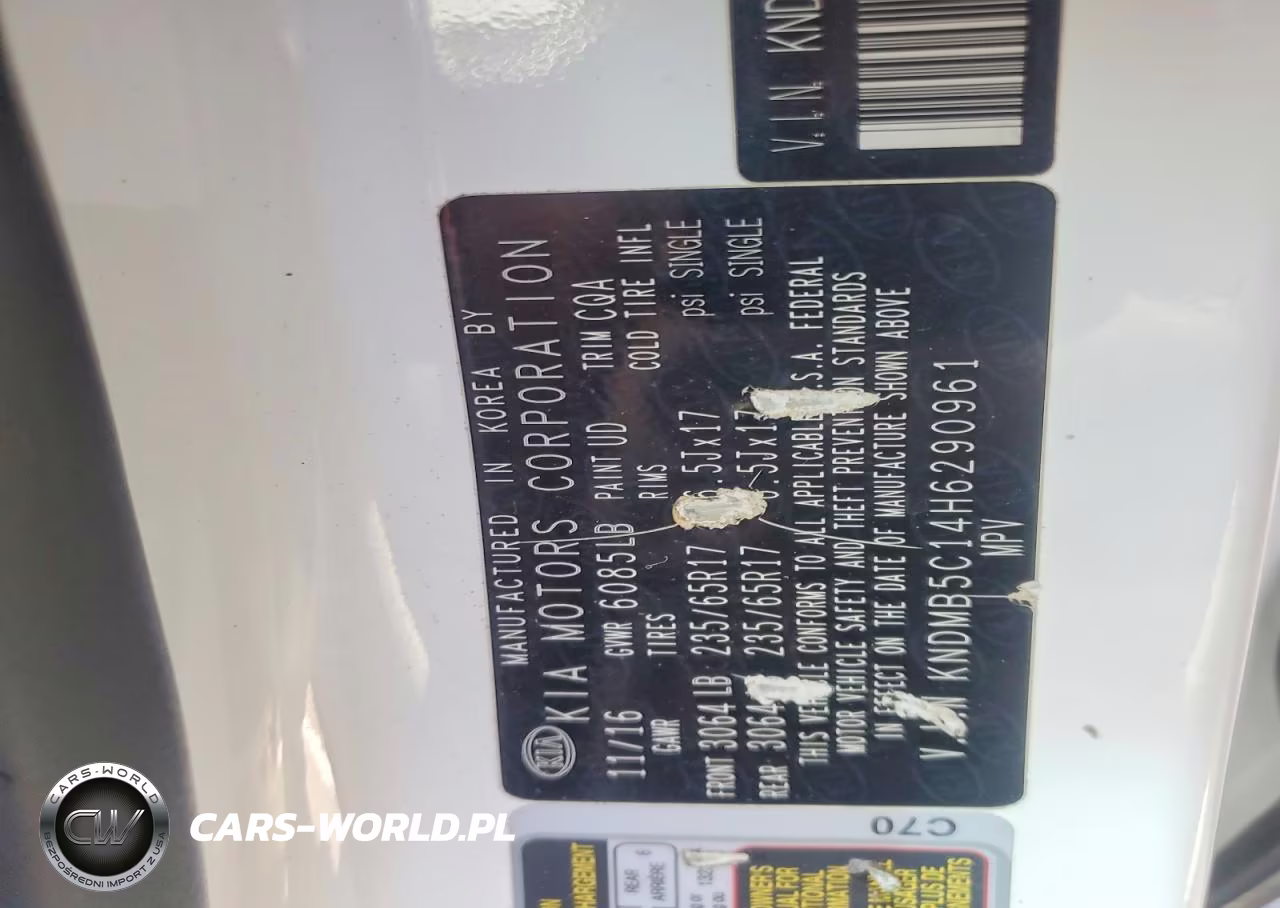 2017 Kia Sedona Lx VIN:KNDMB5C14H6290961 - 12