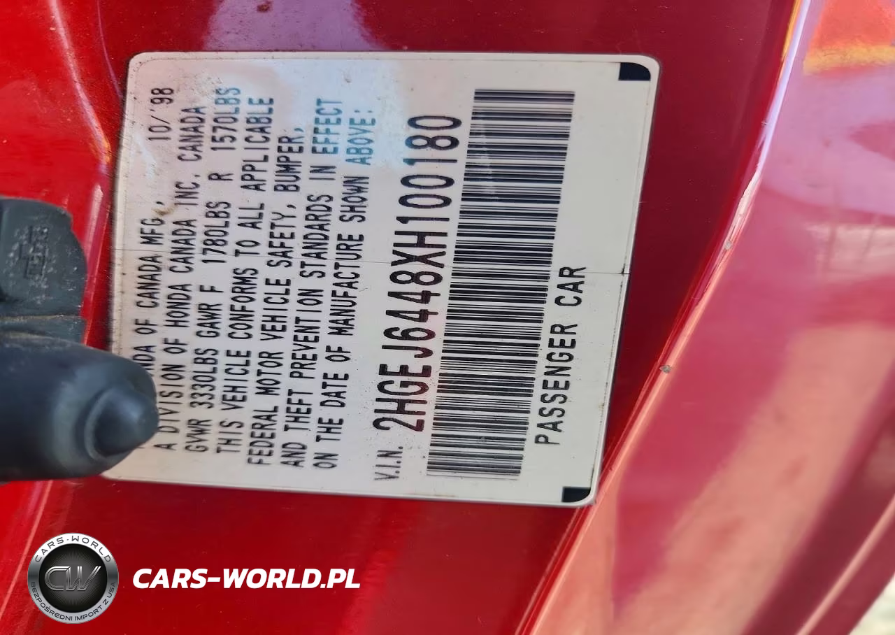 1999 Honda Civic Dx VIN:2HGEJ6448XH100180 - 13