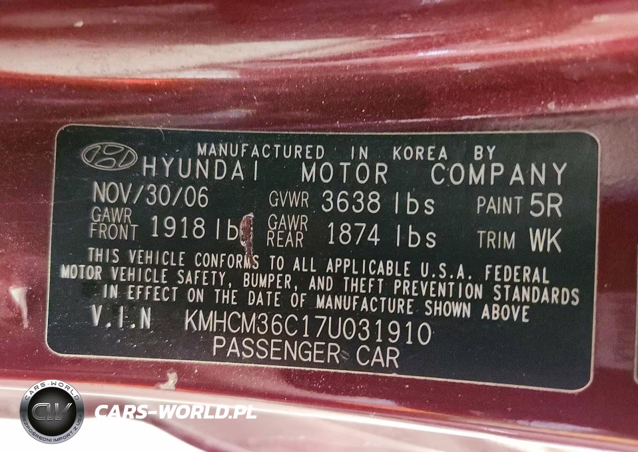 2007 Hyundai Accent Gs VIN:KMHCM36C17U031910 - 12