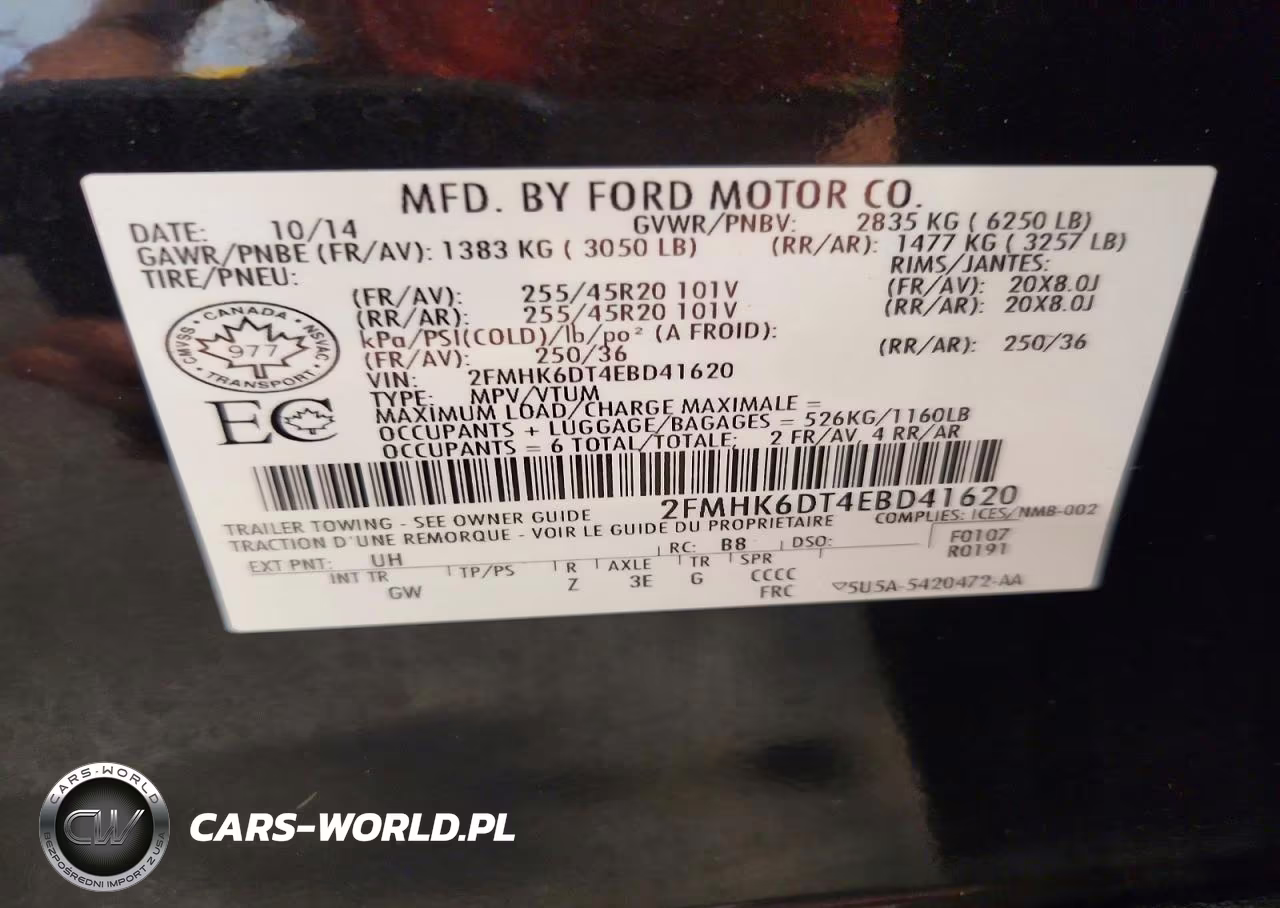 2014 Ford Flex Limited VIN:2FMHK6DT4EBD41620 - 14