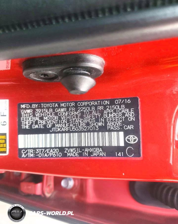 2016 Toyota Prius Four VIN:JTDKARFU5G3527013 - 12