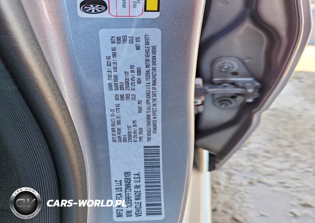 2022 Ram 1500 Big Horn-Lone Star VIN:1C6SRFFT2NN458109 - 13