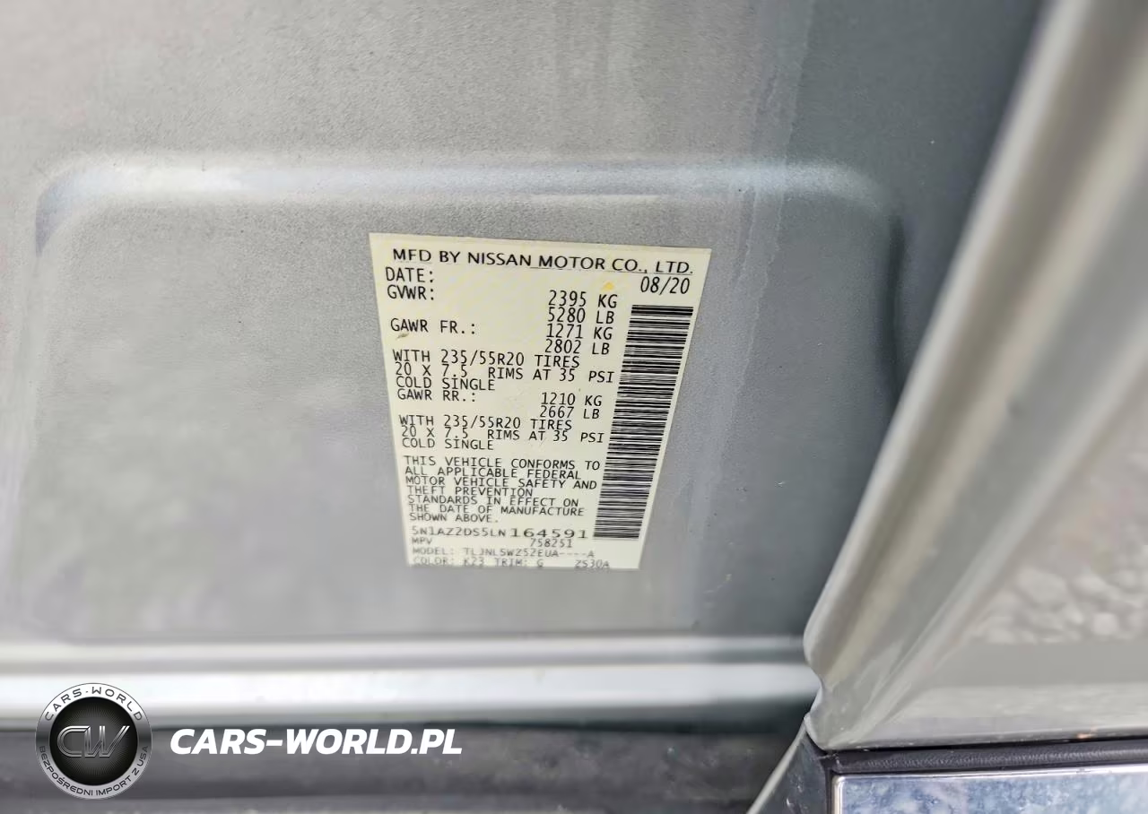 2020 Nissan Murano Platinum VIN:5N1AZ2DS5LN164591 - 13
