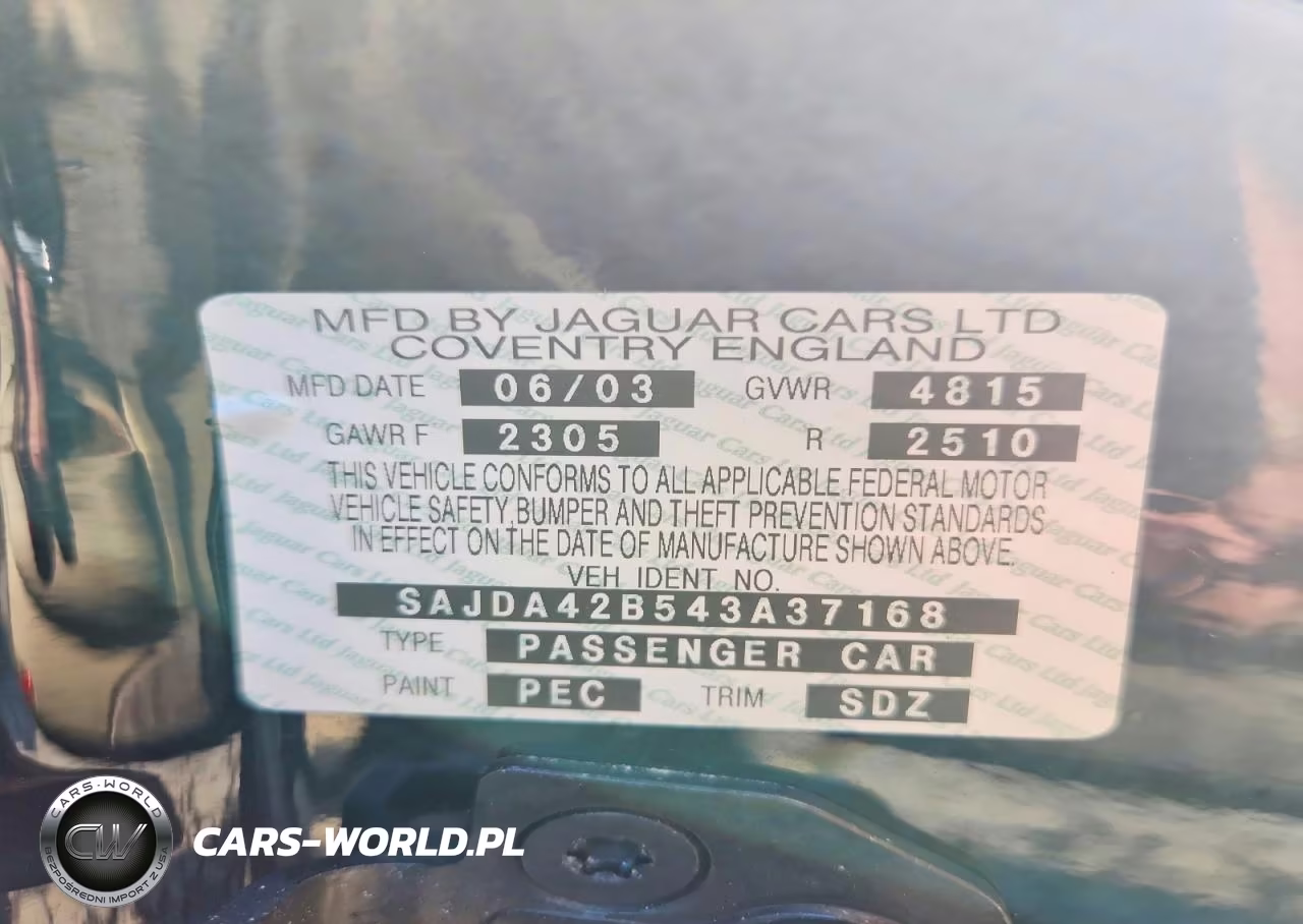 2004 Jaguar Xkr VIN:SAJDA42B543A37168 - 12