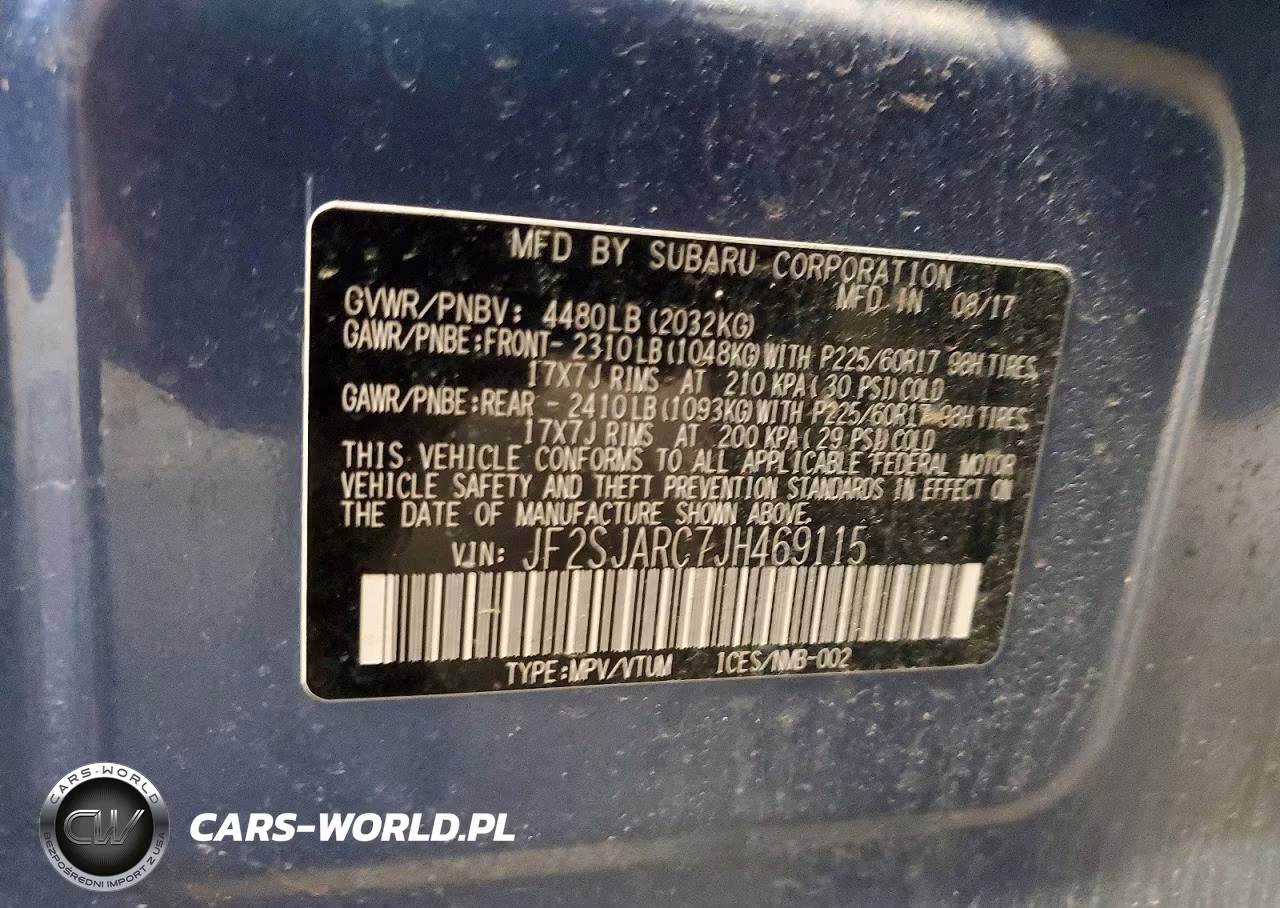 2018 Subaru Forester 2.5I Limited VIN:JF2SJARC7JH469115 - 14