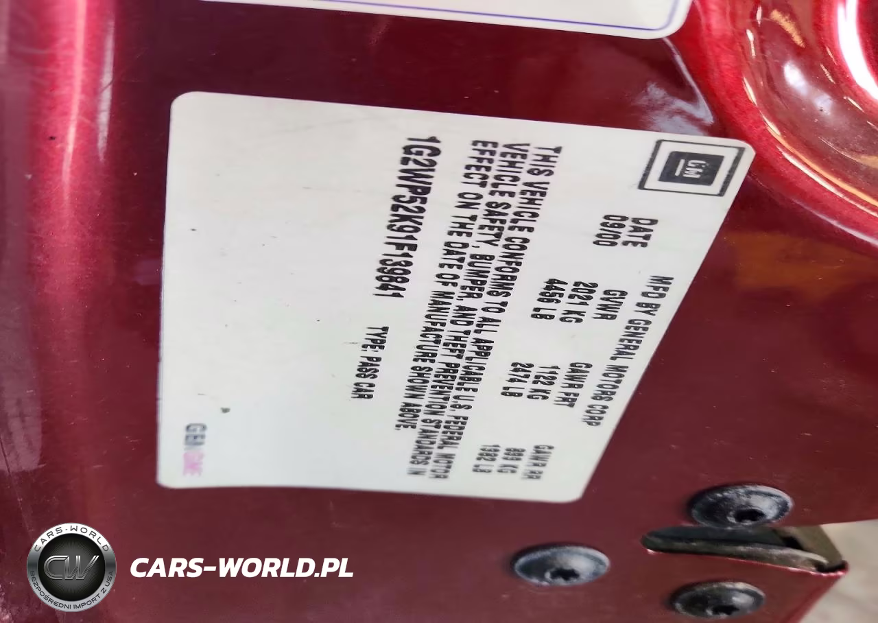 2001 Pontiac Grand Prix Gt VIN:1G2WP52K91F139841 - 12