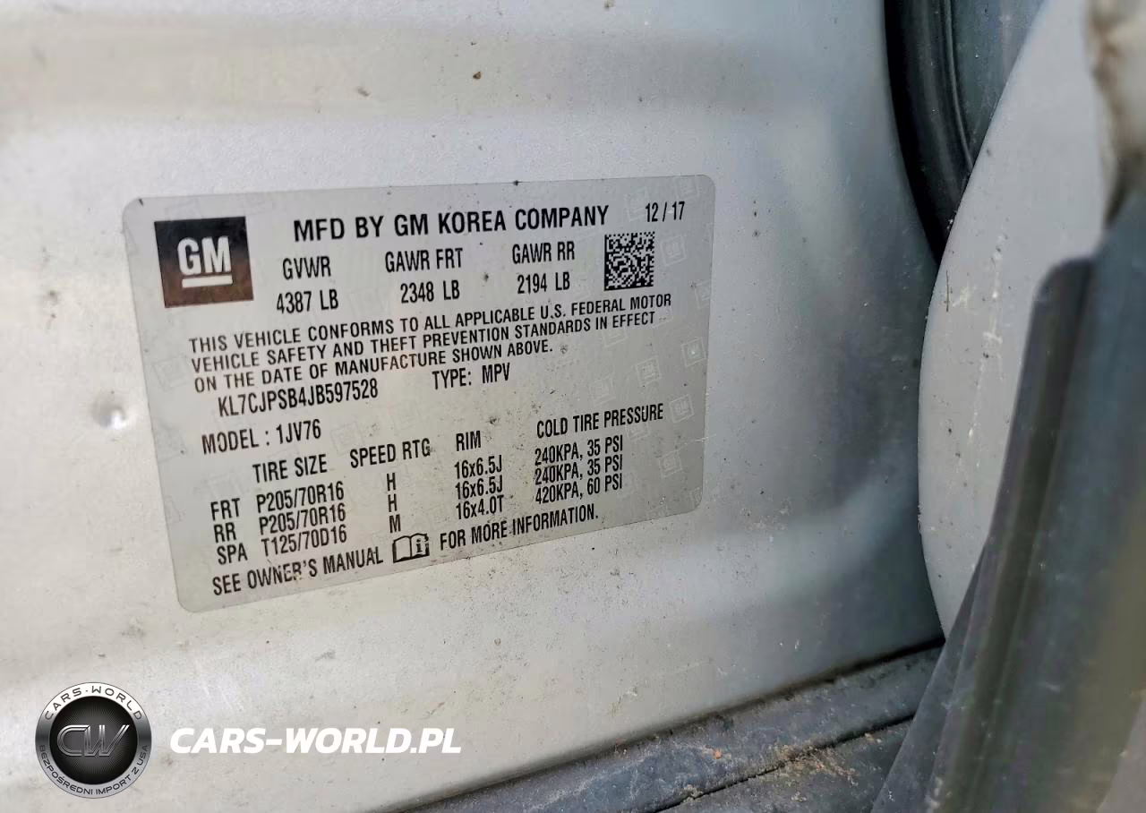 2018 Chevrolet Trax 1Lt VIN:KL7CJPSB4JB597528 - 13