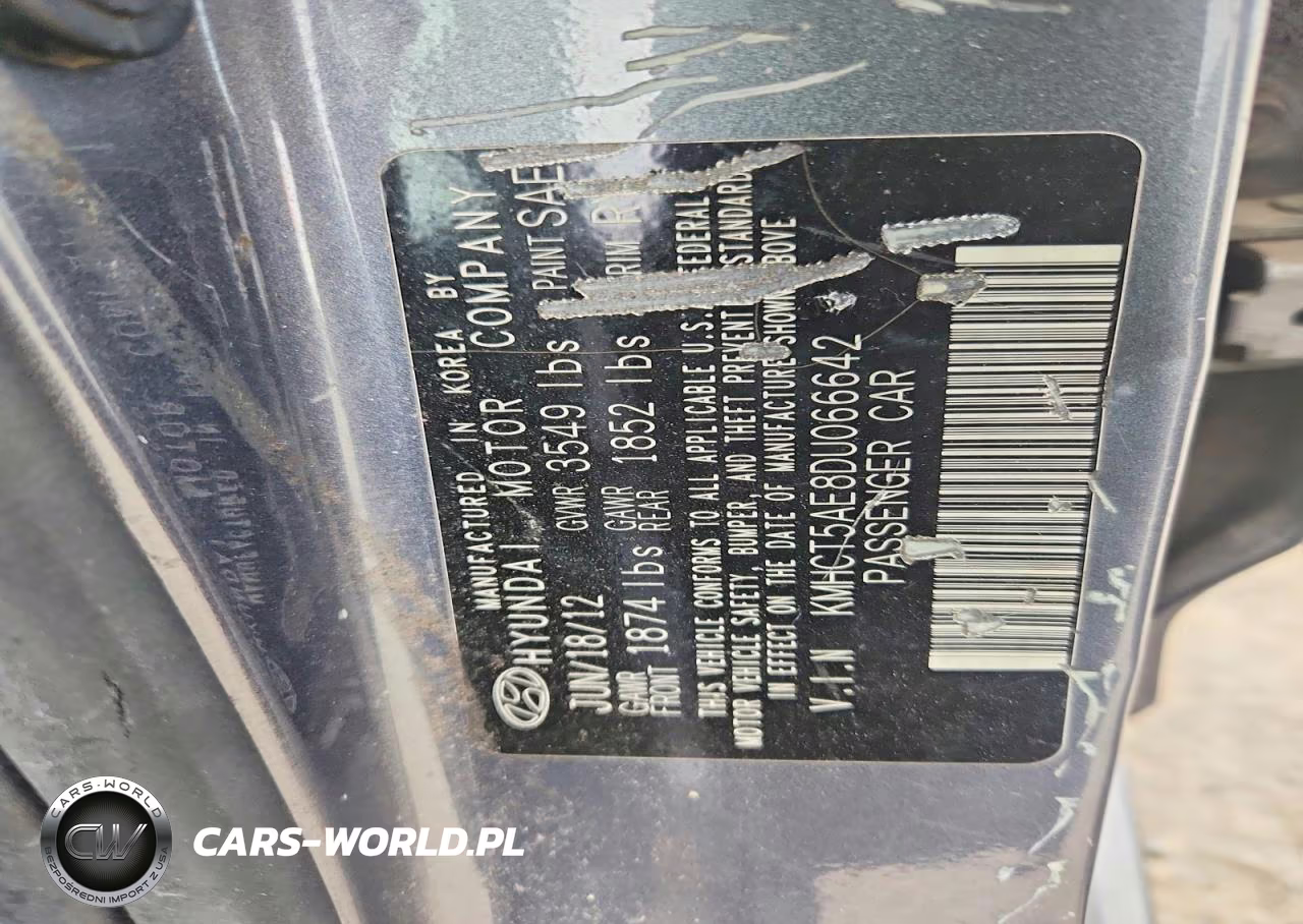 2013 Hyundai Accent Gs VIN:KMHCT5AE8DU066642 - 13