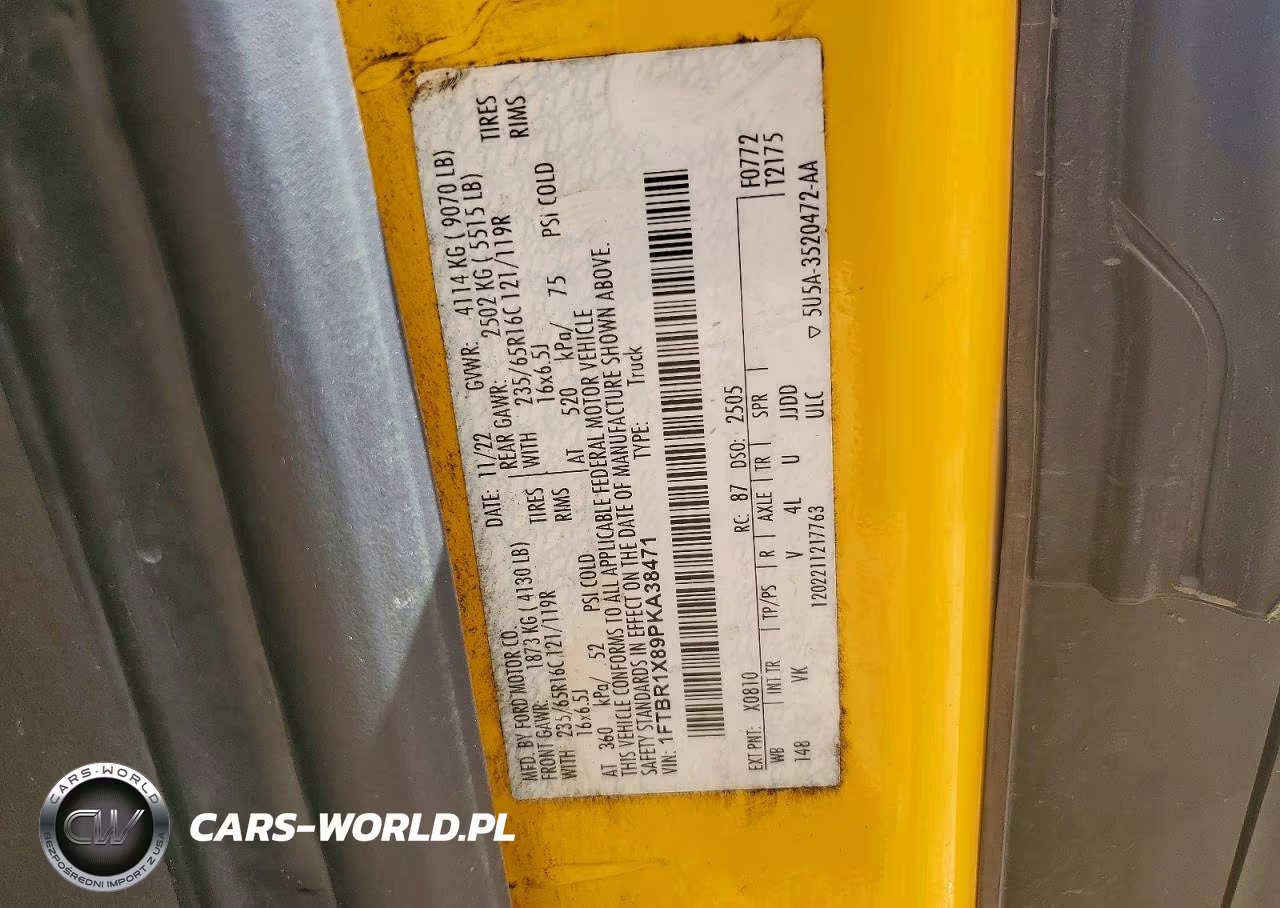 2023 Ford Transit 250 Delivery Van VIN:1FTBR1X89PKA38471 - 14