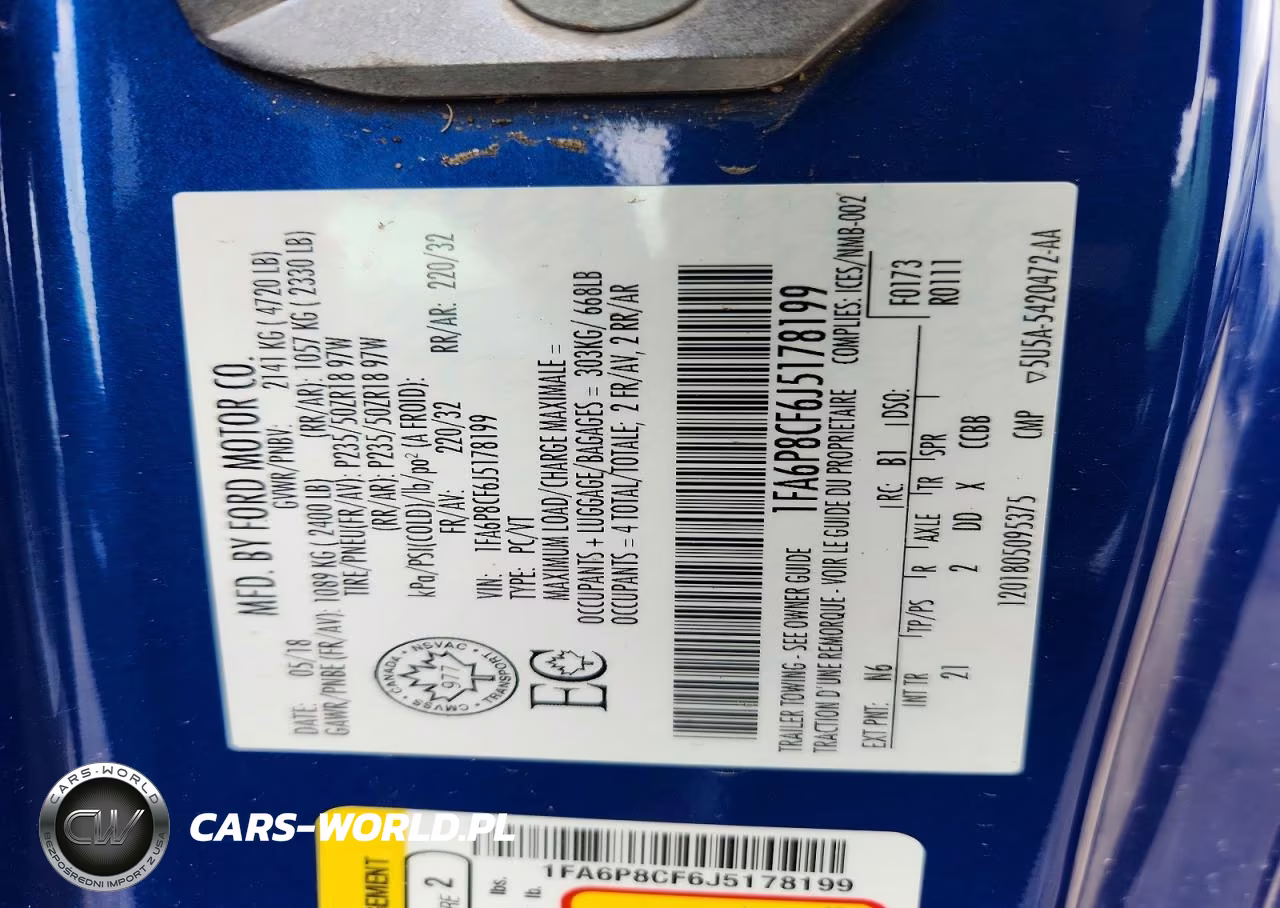 2018 Ford Mustang Gt VIN:1FA6P8CF6J5178199 - 12