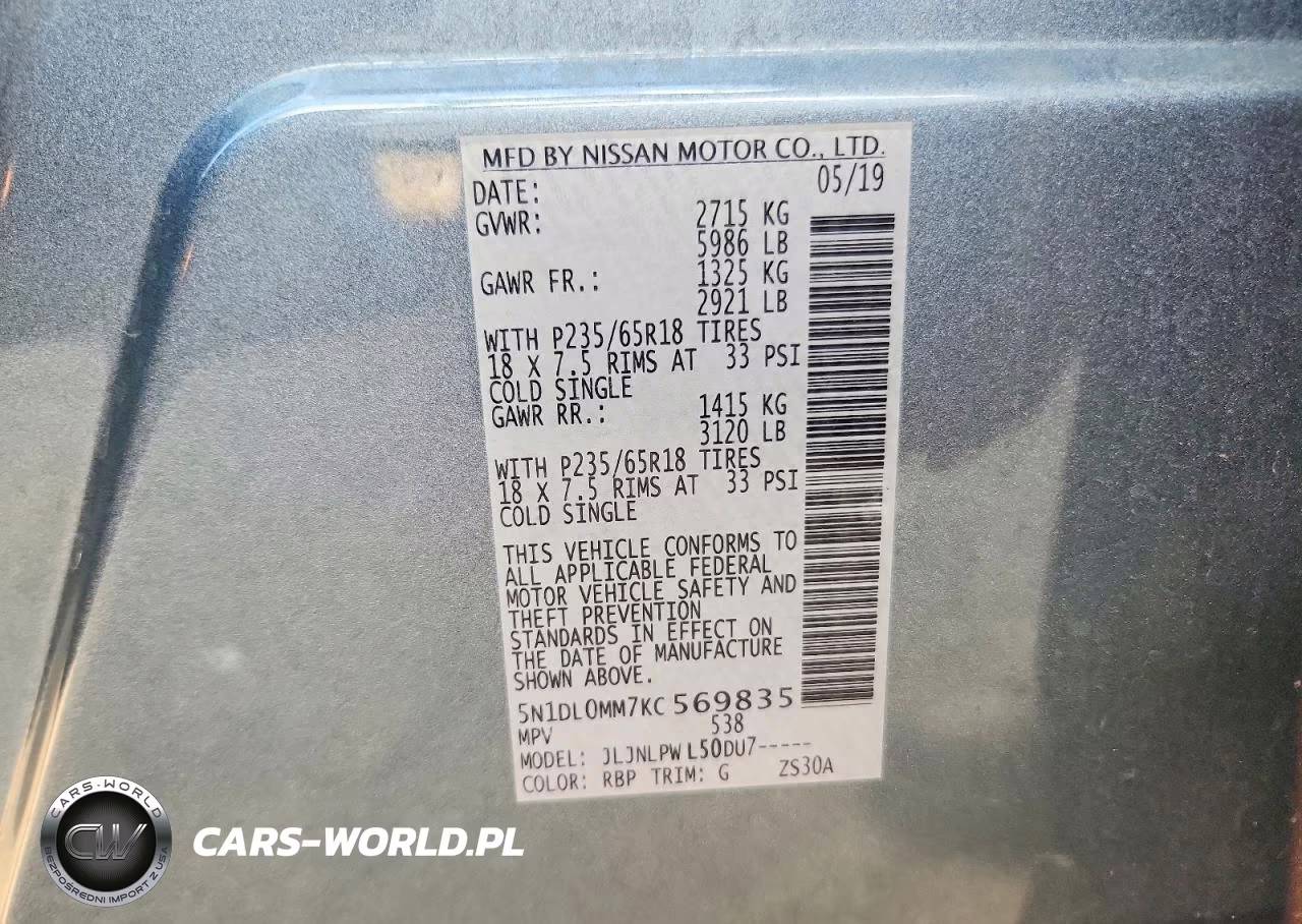 2019 Infiniti Qx60 Pure VIN:5N1DL0MM7KC569835 - 13