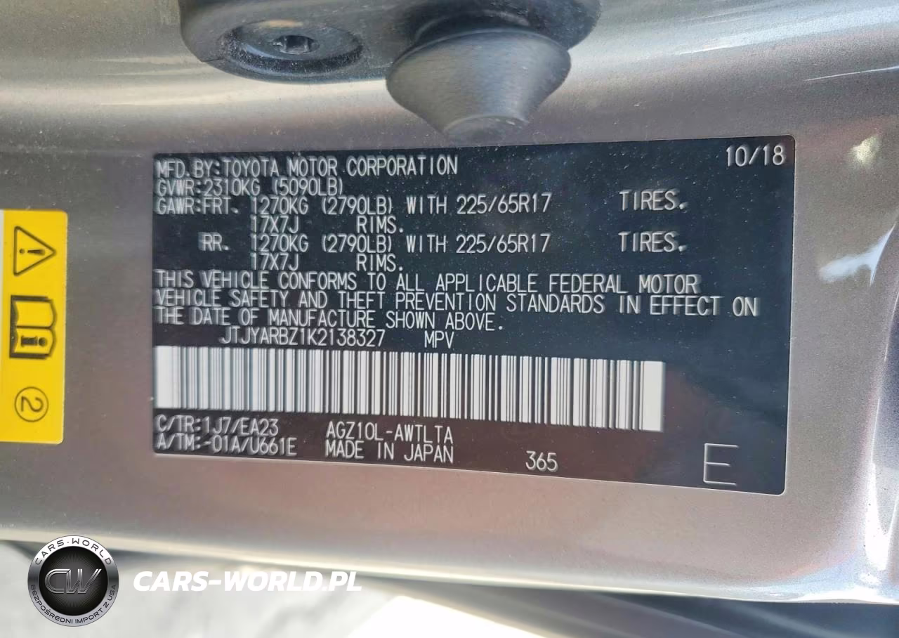2019 Lexus Nx 300 Base VIN:JTJYARBZ1K2138327 - 12