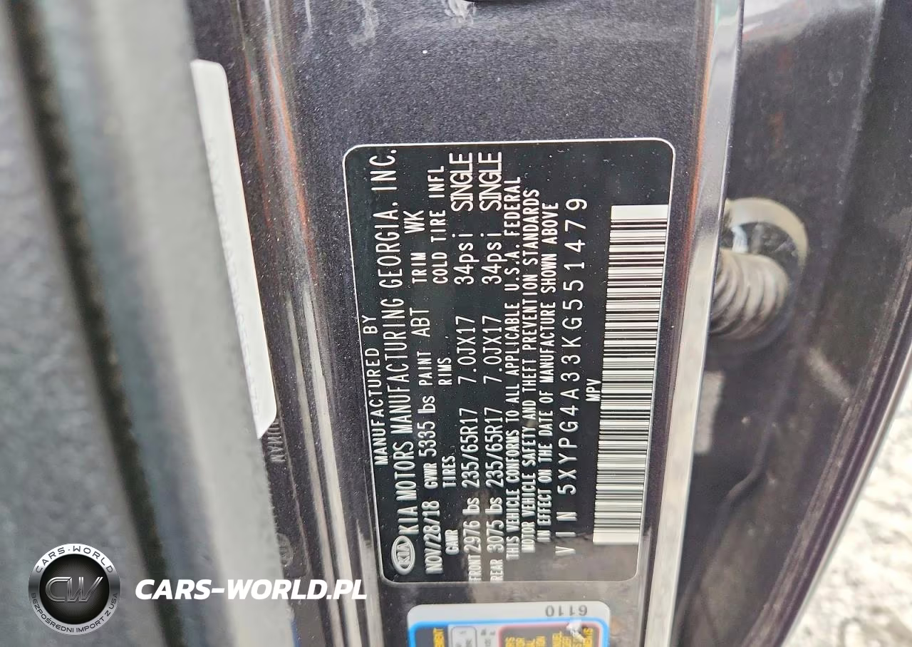 2019 Kia Sorento Lx VIN:5XYPG4A33KG551479 - 14