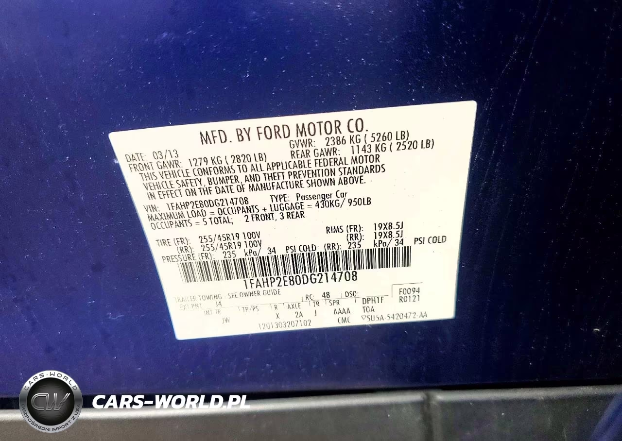 2013 Ford Taurus Sel VIN:1FAHP2E80DG214708 - 12