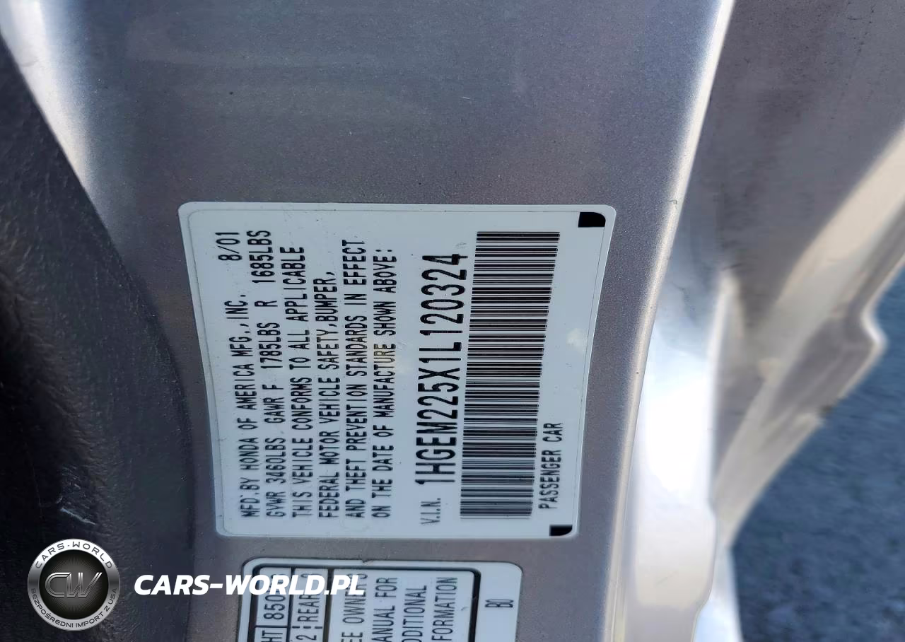 2001 Honda Civic Lx VIN:1HGEM225X1L120324 - 13