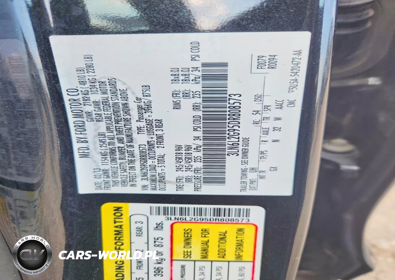 2013 Lincoln Mkz VIN:3LN6L2G95DR808573 - 13