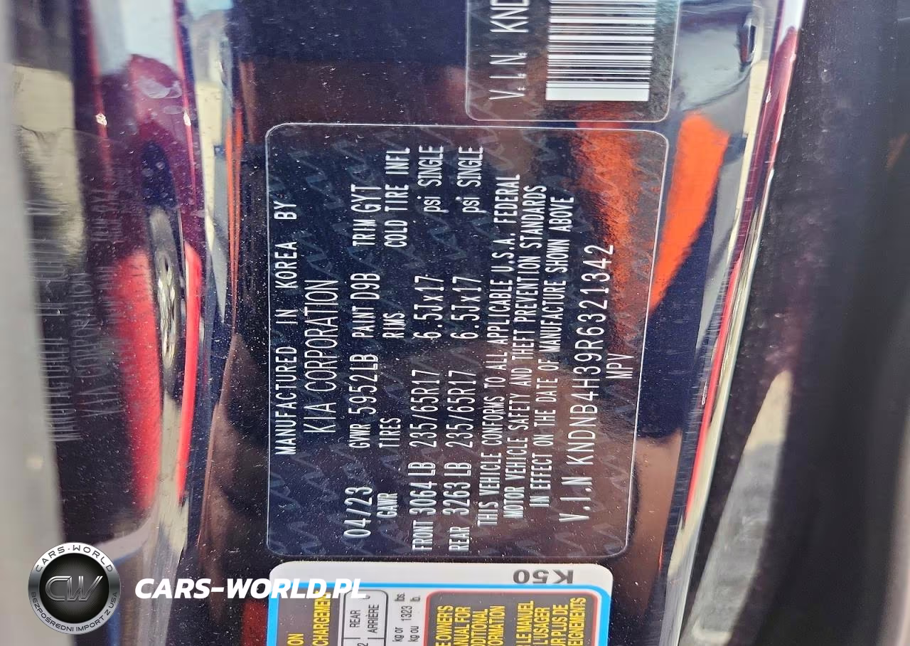 2024 Kia Carnival Lx VIN:KNDNB4H39R6321342 - 13