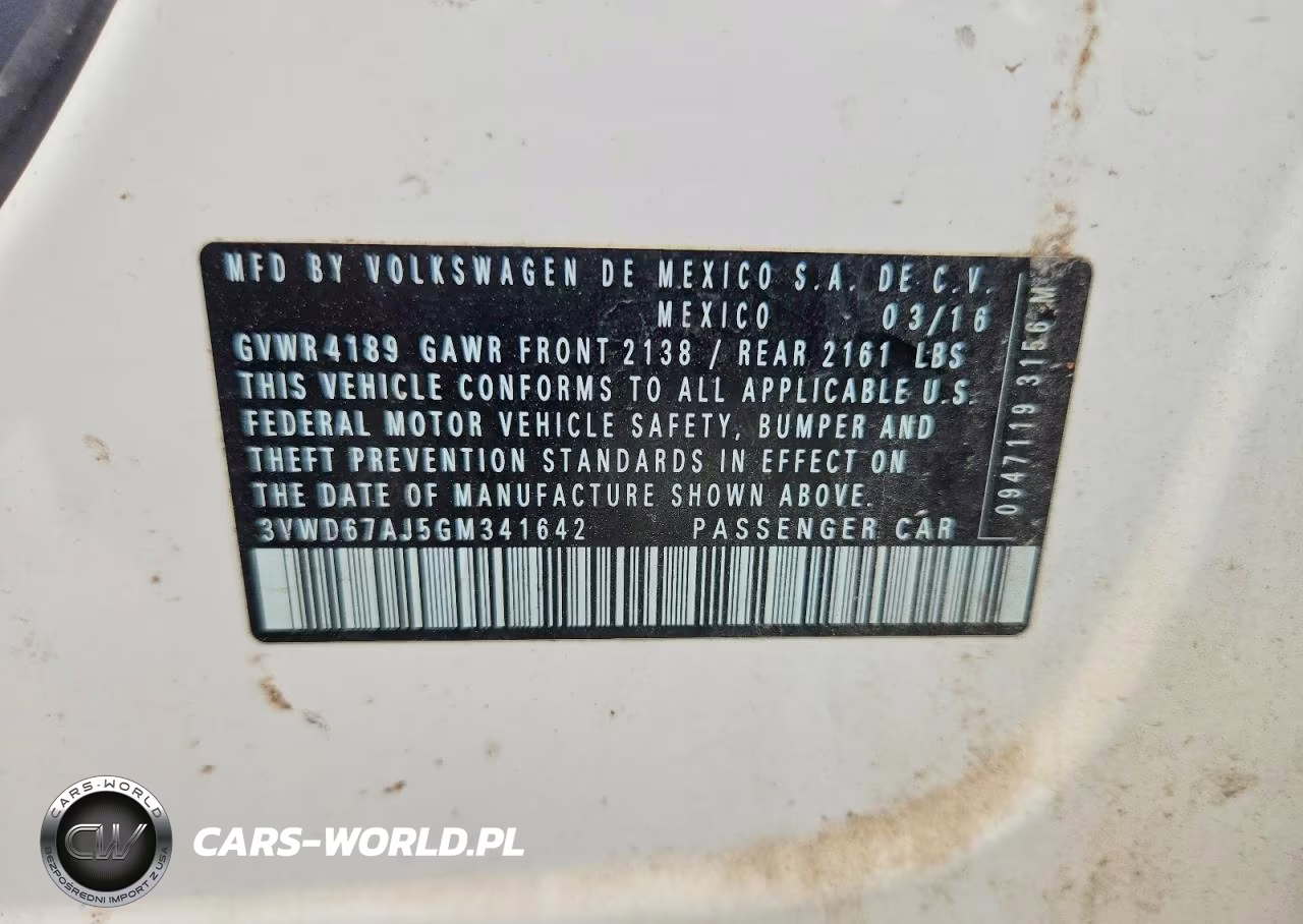2016 Volkswagen Jetta Se VIN:3VWD67AJ5GM341642 - 12