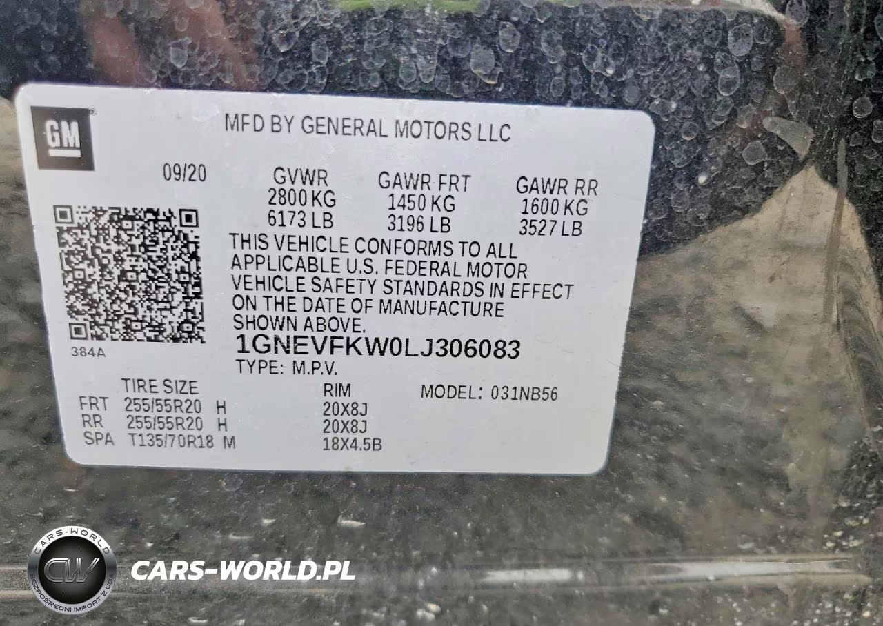 2020 Chevrolet Traverse Ls VIN:1GNEVFKW0LJ306083 - 13