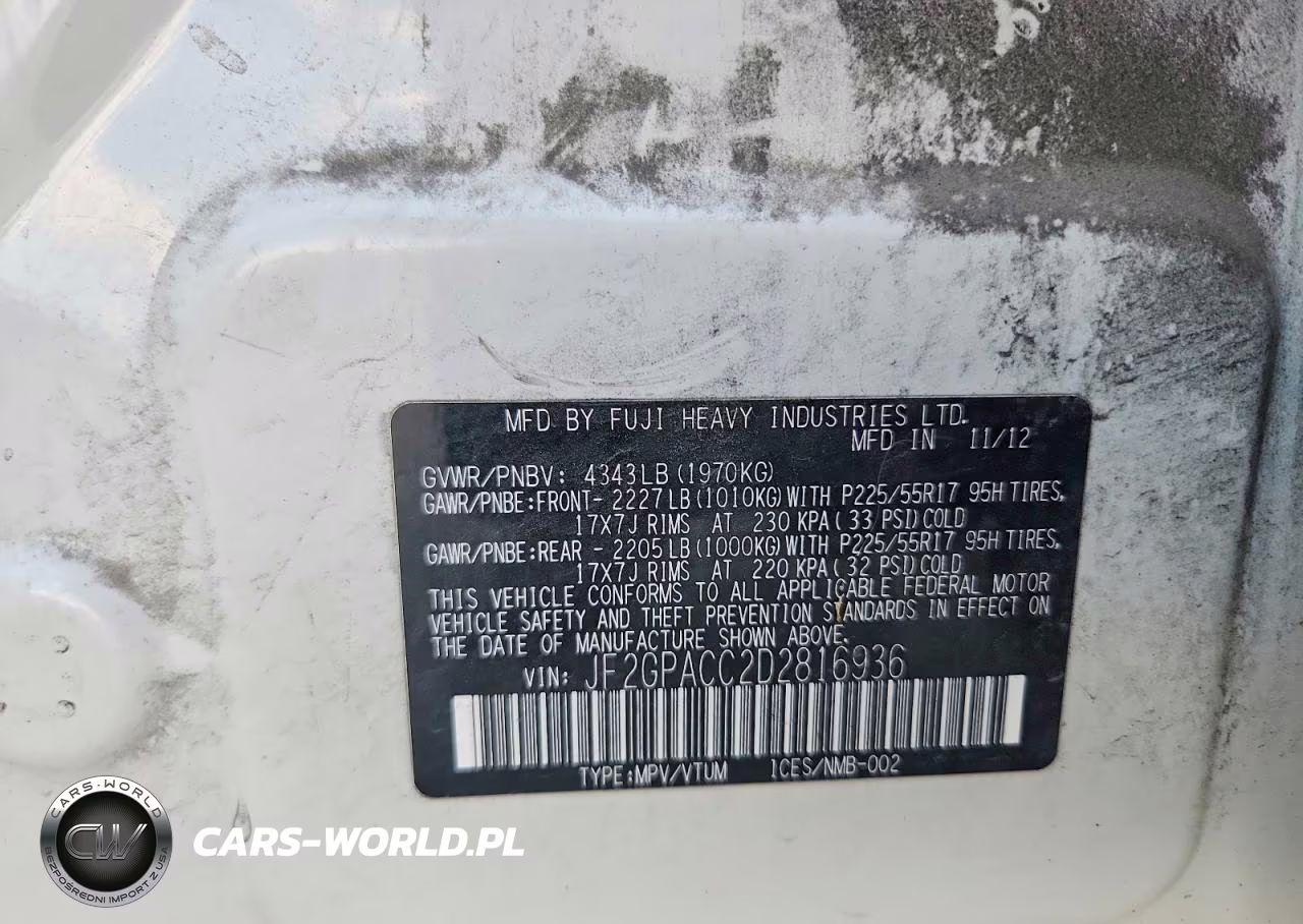 2013 Subaru Xv Crosstrek 2.0 Premium VIN:JF2GPACC2D2816936 - 13
