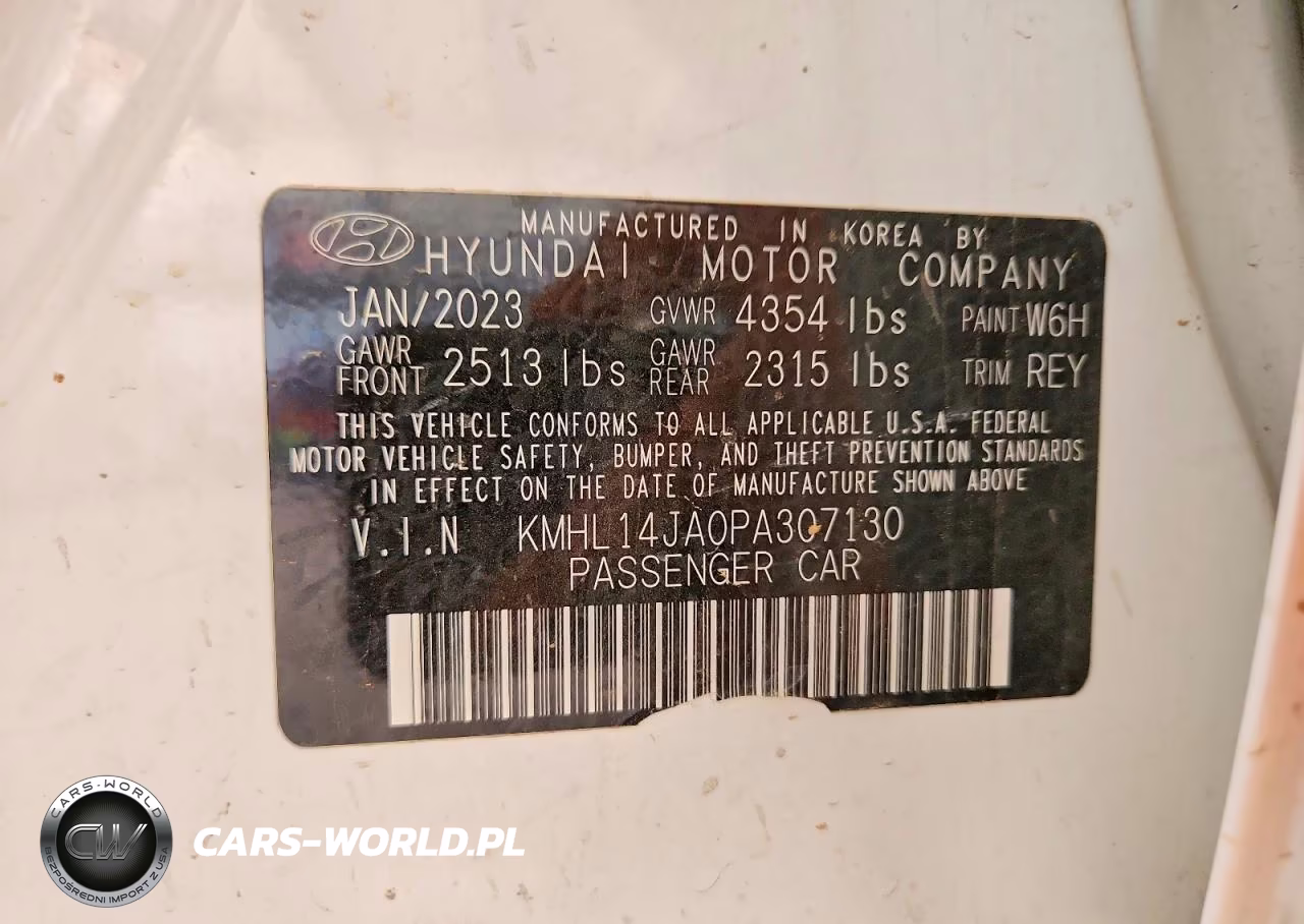 2023 Hyundai Sonata Sel VIN:KMHL14JA0PA307130 - 12