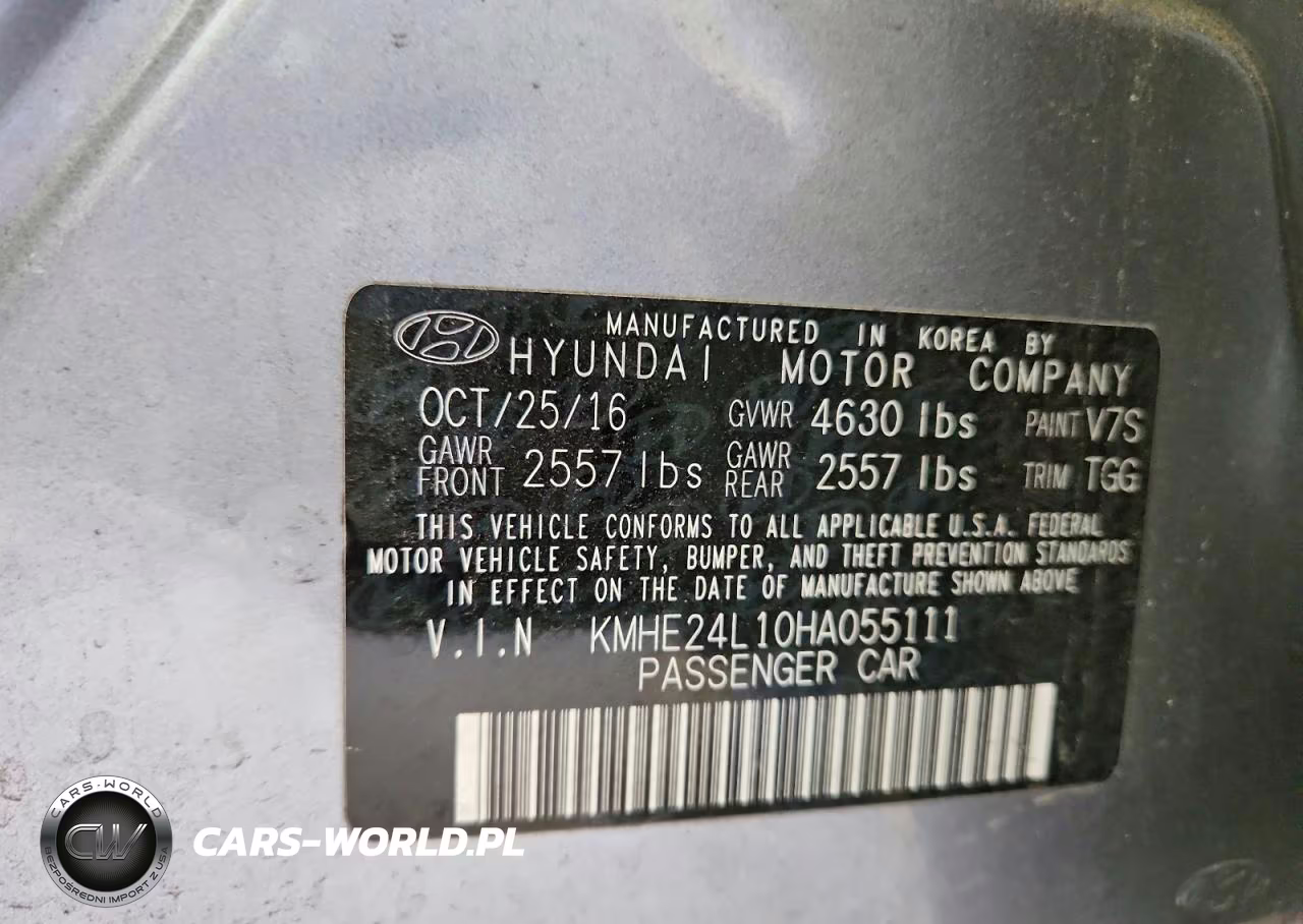 2017 Hyundai Sonata Hybrid Se VIN:KMHE24L10HA055111 - 12