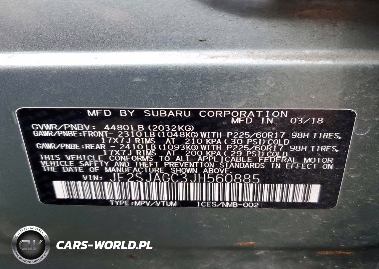 2018 Subaru Forester 2.5I Premium VIN:JF2SJAGC3JH560885 - 14