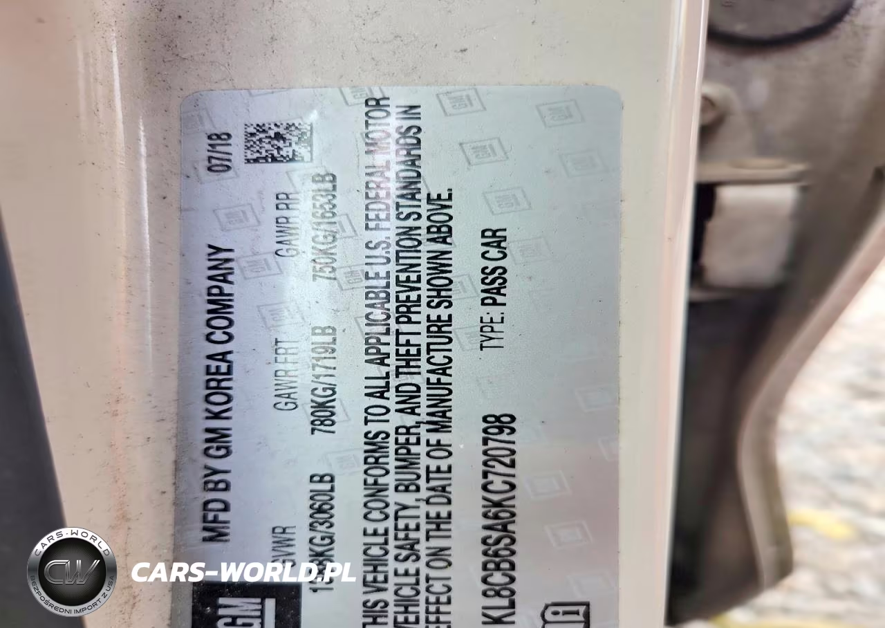 2019 Chevrolet Spark Ls VIN:KL8CB6SA6KC720798 - 12