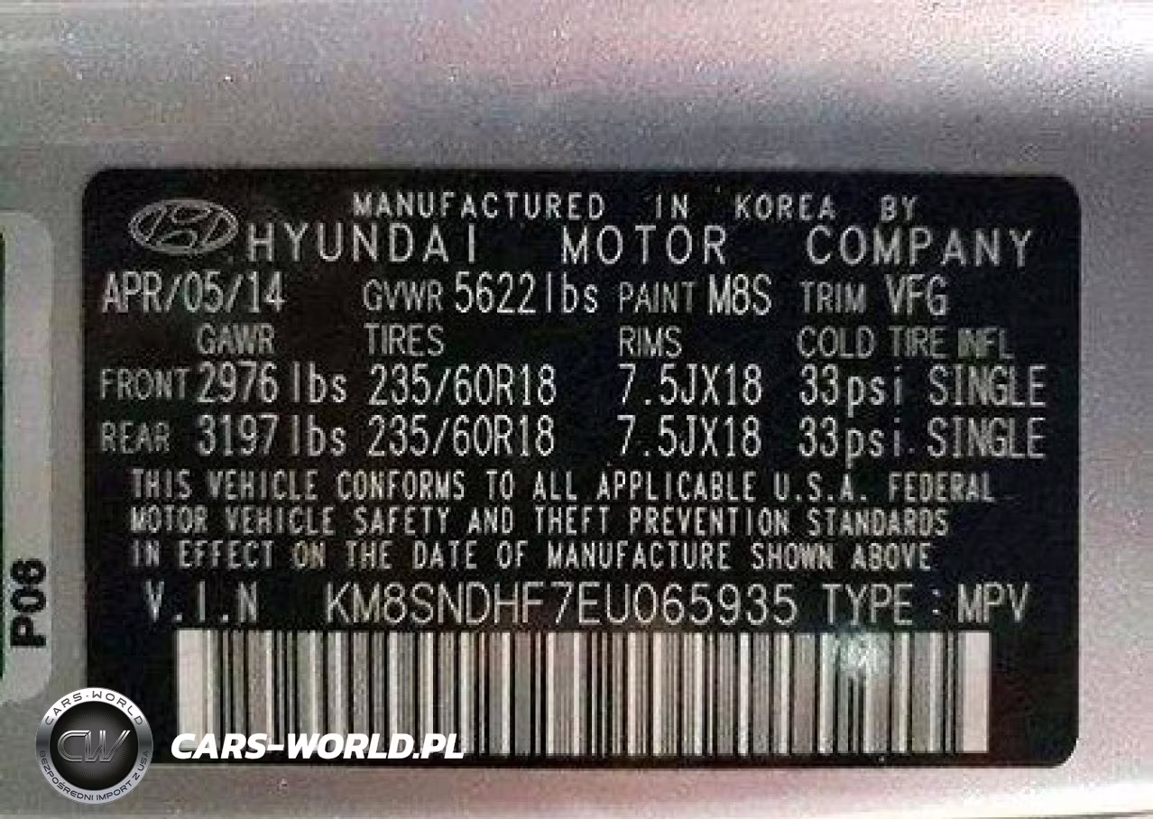 2014 Hyundai Santa Fe Gls VIN:KM8SNDHF7EU065935 - 10