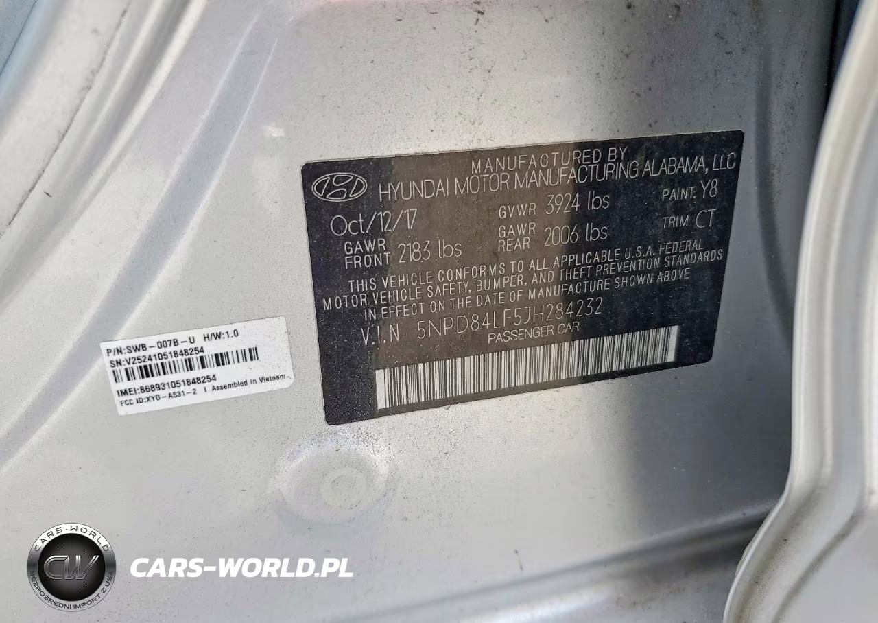 2018 Hyundai Elantra Sel VIN:5NPD84LF5JH284232 - 13