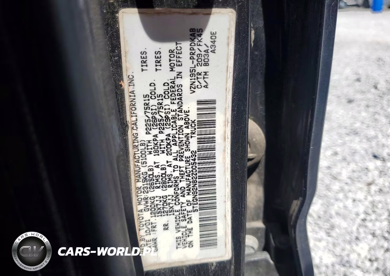 2002 Toyota Tacoma Double Cab Prerunner VIN:5TEGN92N82Z005432 - 13