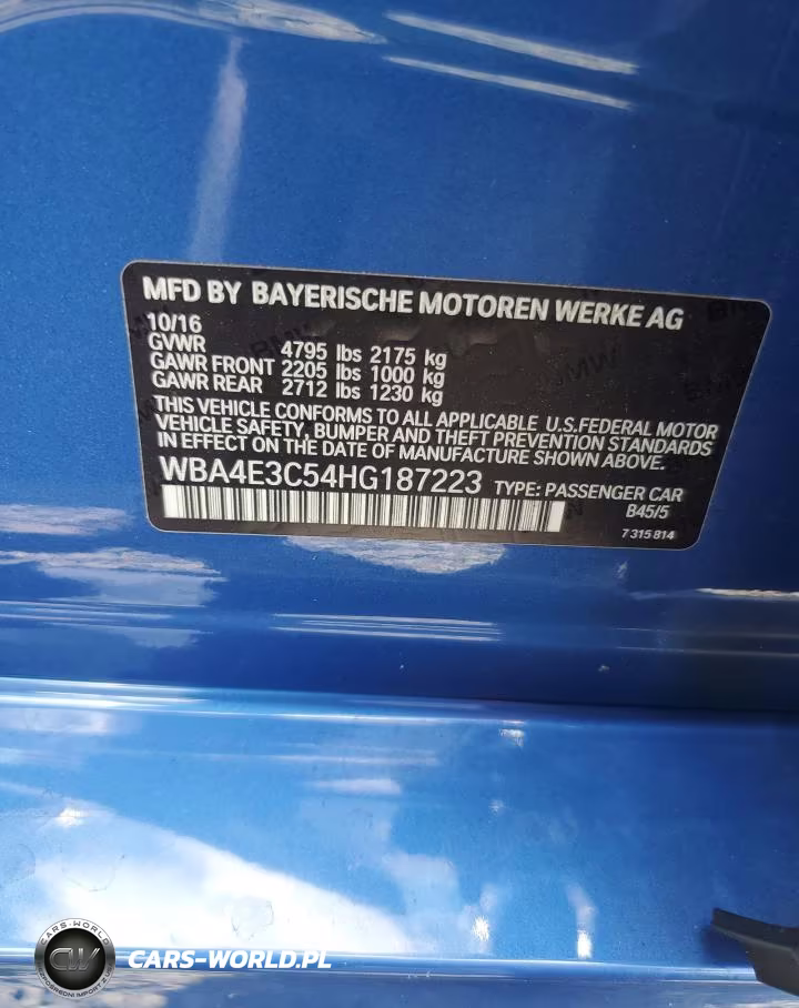 2017 BMW 440I Gran Coupe VIN:WBA4E3C54HG187223 - 12