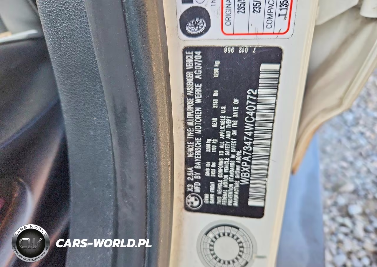 2004 BMW X3 2.5I VIN:WBXPA73474WC40772 - 14