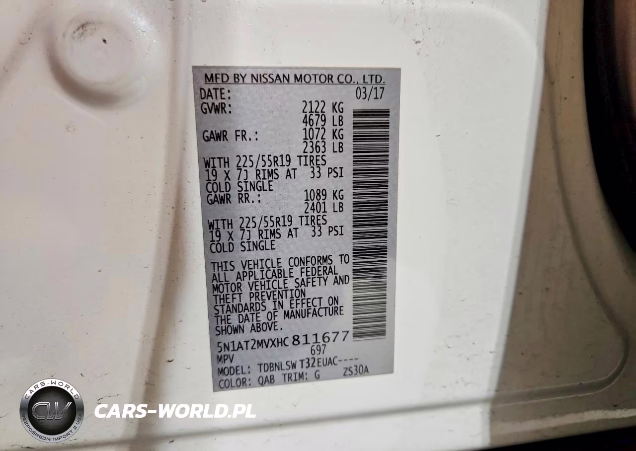 2017 Nissan Rogue Sl VIN:5N1AT2MVXHC811677 - 13