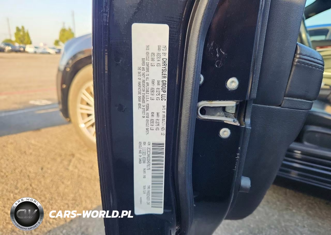 2013 Chrysler 300 VIN:2C3CCAAG3DH576175 - 12