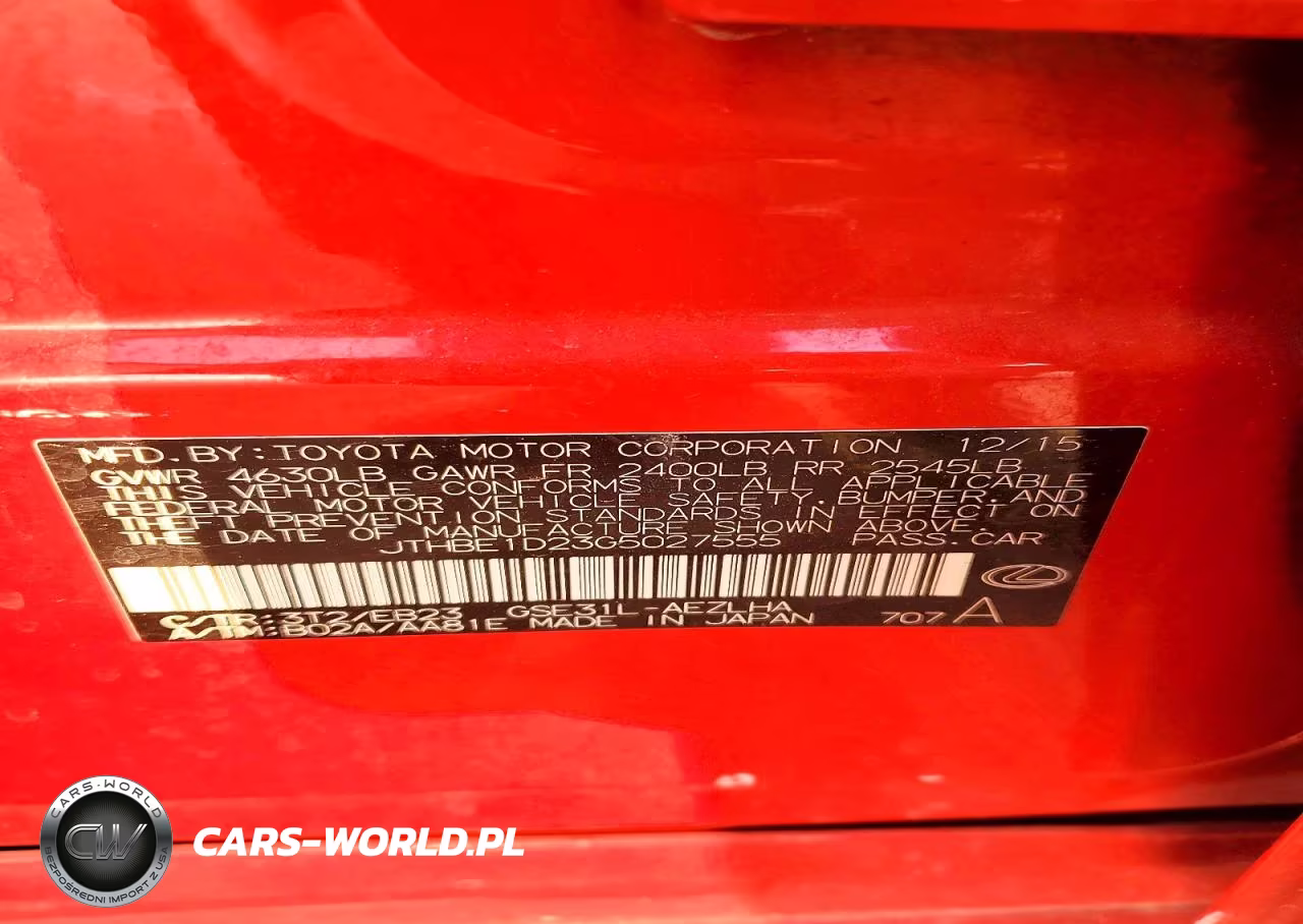 2016 Lexus Is 350 VIN:JTHBE1D23G5027555 - 12