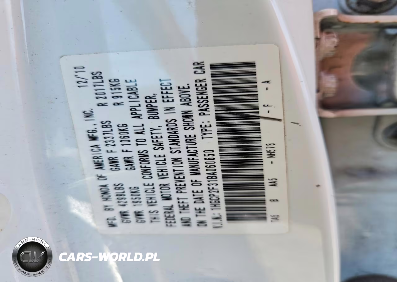 2011 Honda Accord Lx VIN:1HGCP2F31BA060650 - 13