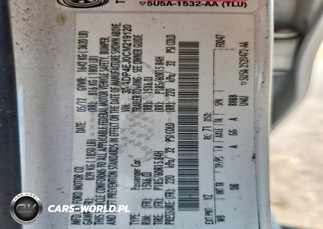2012 Ford Fiesta Se VIN:3FADP4EJ0CM219120 - 13