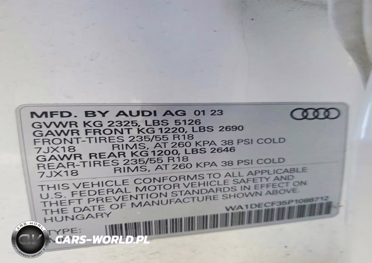 2023 Audi Q3 Premium S Line 45 VIN:WA1DECF35P1088712 - 14