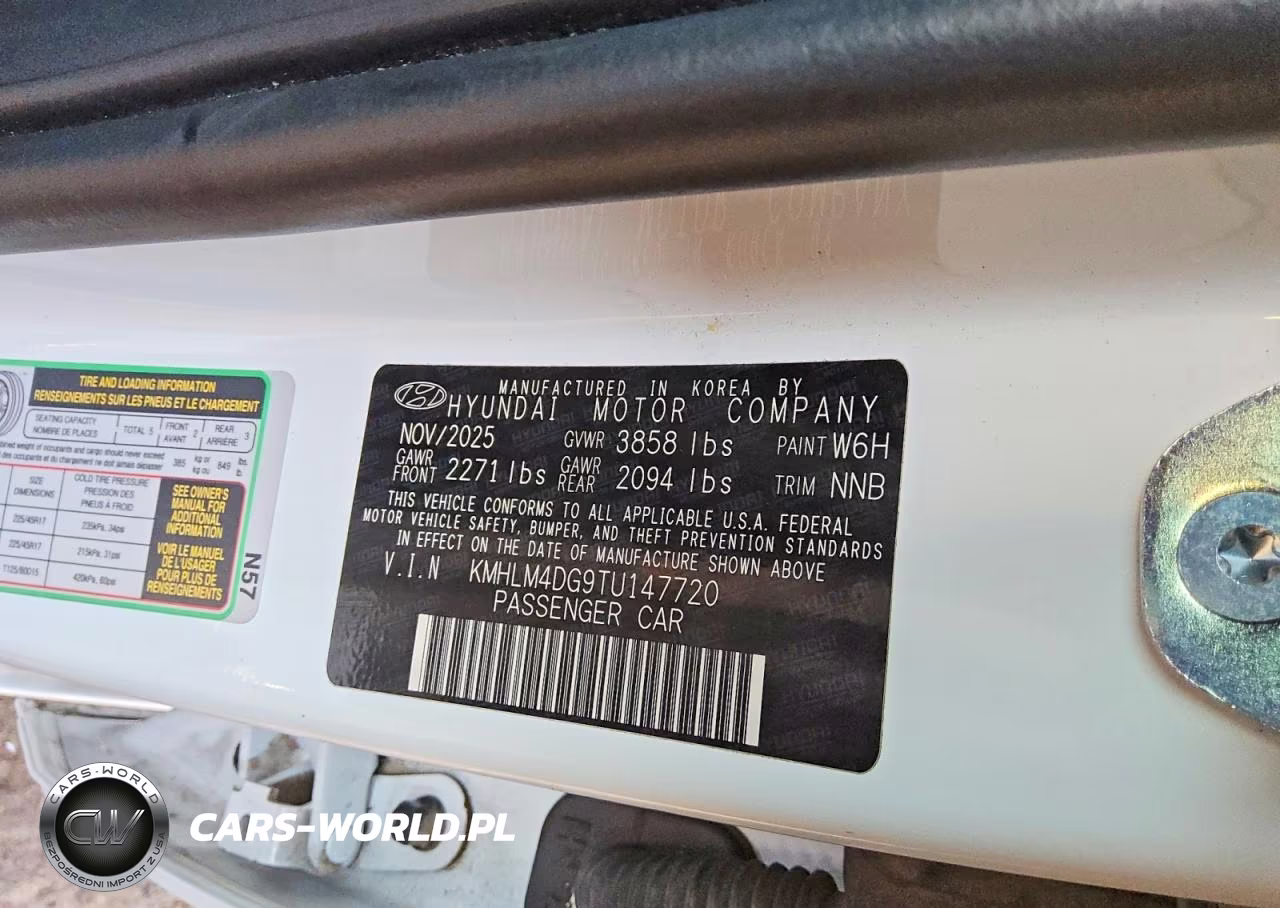 2026 Hyundai Elantra Sel Sport VIN:KMHLM4DG9TU147720 - 12