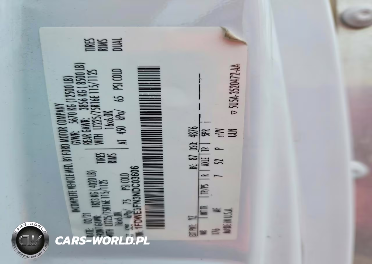 2022 Ford E350 Box Truck VIN:1FDWE3FN3NDC03606 - 14
