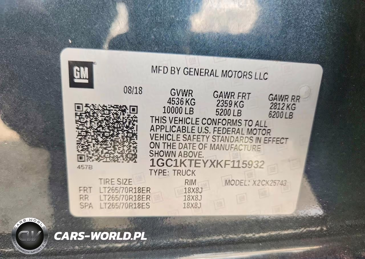 2019 Chevrolet Silverado K2500 Heavy Duty Ltz VIN:1GC1KTEYXKF115932 - 13