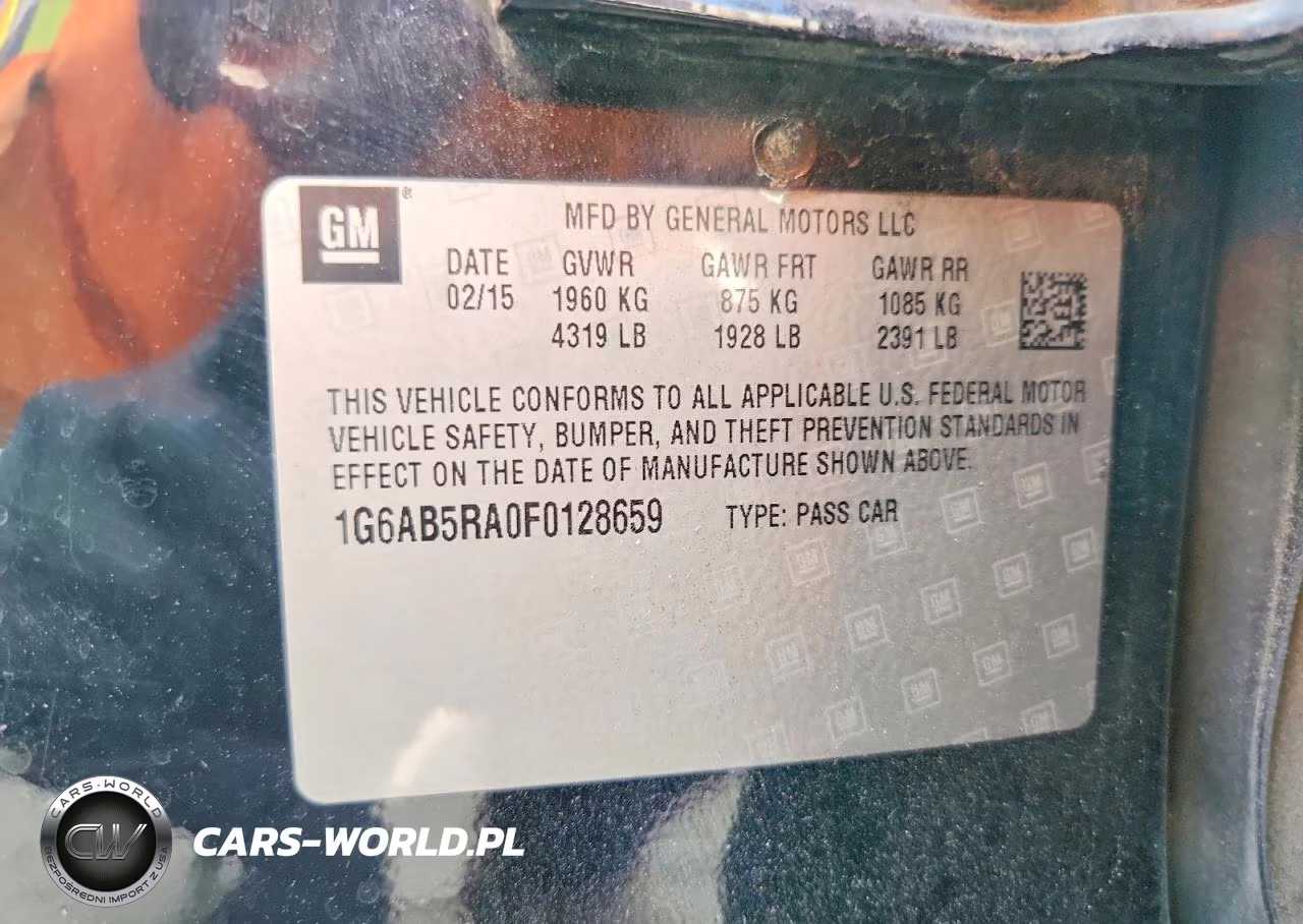 2015 Cadillac Ats Luxury VIN:1G6AB5RA0F0128659 - 12